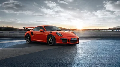 Orange Gt3 Sports Cars Wallpaper 4K 1920x1080 Orange, Porsche, 911, Gt3, Rs, Sports, Car, Parked, Racetrack, Sunset, Captured, Dynamic, White, Ultrawide, Full HD