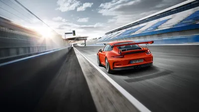 Misty Orange Wallpaper Cars Wallpaper 4K 3200x1800 Orange, Porsche, 911, Gt3, Rs, Speeding, Down, A, Sunlit, Racetrack, Motion, Blur, White, Ultrawide, QHD