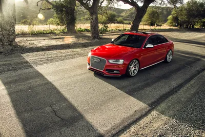 Moody Red Wallpaper Cars Wallpaper 4K 1920x1281 Hd, Desktop, Wallpaper, Featuring, A, Red, Audi, S4, Parked, Sunlit, Rural, Road, Gray, Landscape, Full HD