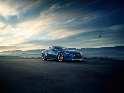 Serene Blue Wallpaper Cars Wallpaper 4K 3805x2872 Blue, Lexus, Lc, 500, Sports, Car, Parked, On, Open, Road, Dusk, Quad, Gray, White, Landscape, QHD