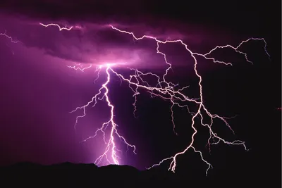 Crisp Lightning Wallpaper Black/Dark Wallpaper 4K 1920x1280 A, Striking, Image, Of, Lightning, Illuminating, Dark, Sky, Showcasing, Dramatic, Purple, Hues, Brown, Gray, Landscape, Full HD