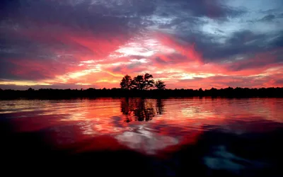Scenic Nature Fiery Sunset Nature Wallpaper 4K 1920x1200 Hd, Pc, Desktop, Wallpaper, Of, A, Scenic, Nature, View, Featuring, Fiery, Sunset, Gray, Brown, Ultrawide, Full HD