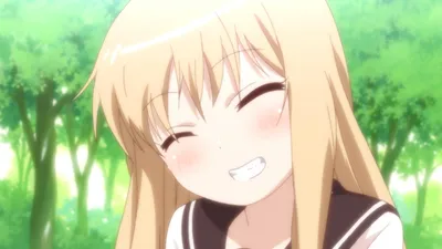 Anime Toshin Yuruyuri Smiling Brightly Nature Wallpaper 4K 1920x1080 Hd, Anime, Wallpaper, Featuring, Kyōko, Toshinō, From, Yuruyuri, Smiling, Brightly, Lush, White, Ultrawide, Full HD