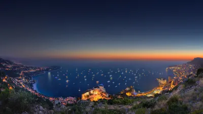Monaco Vibrant Coastline Illuminated World Wallpaper 4K 3840x2160 Hd, Desktop, Wallpaper, Of, Monaco's, Vibrant, Coastline, And, Monaco, 039, Illuminated, Cityscape, Gray, Ultrawide, 4K