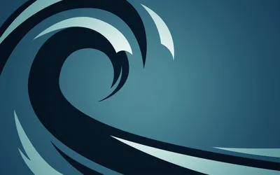 Serene Abstract Wallpaper Minimal Wallpaper 4K 1920x1200 Abstract, Wave, Illustration, In, Teal, And, Navy, Tones, Sweeping, Curved, Forms, Highlights, Brown, Gray, Ultrawide, Full HD