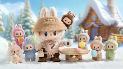 Cute Labubu Toy Its Small Nature Wallpaper 4K 1920x1080 Hd, Pc, Desktop, Wallpaper, Featuring, A, Cute, Labubu, Toy, Small, Companions, Dressed, White, Ultrawide, Full HD