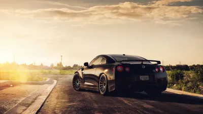 Sleek Adv Gtr Winding Sunset Nature Wallpaper 4K 3840x2160 A, Sleek, Nissan, Adv, 1, Gtr, Parked, On, Winding, Road, Sunset, Showcasing, White, Ultrawide, 4k