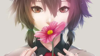 Sleek Brown Wallpaper Nature Wallpaper 4K 1920x1080 Hd, Desktop, Wallpaper:, Featuring, A, Brown-haired, Anime, Girl, Brown, Eyes, Gently, Holding, White, Ultrawide, Full HD