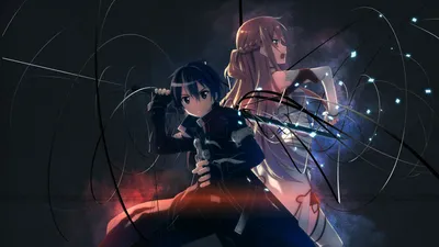 Asuna Yuuki Kirito Sword Art Black/Dark Wallpaper 4K 1920x1080 Hd, Desktop, Wallpaper, Featuring, Asuna, Yuuki, And, Kirito, Sword, Art, Online, Both, Gray, Ultrawide, Full HD