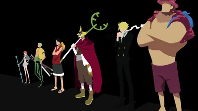 Stylized Characters Anime One Piece Black/Dark Wallpaper 4K 16000x9000 Hd, Desktop, Wallpaper, Featuring, Stylized, Characters, From, The, Anime, One, Piece, Standing, Black, Brown, Ultrawide, 4k