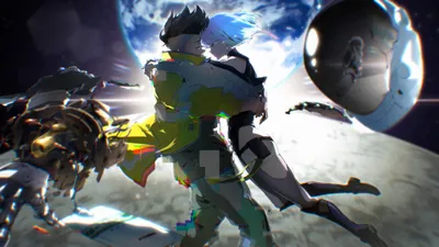 David Lucy Anime Space Wallpaper 4K 4800x2700 Hd, Desktop, Wallpaper, Featuring, David, And, Lucy, From, Anime, Cyberpunk, Edgerunners, Characters, White, Ultrawide, 4k