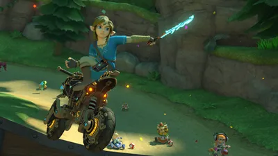 Bright Link Wallpaper Games Wallpaper 4K 1920x1080 Link, Video, Game, Mario, Kart, 8, Deluxe, The, Legend, Zelda, Desktop, White, Pink, Ultrawide, Full HD