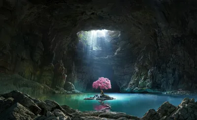 Epic Sunbeam Wallpaper Nature Wallpaper 4K 1920x1175 Hd, Desktop, Wallpaper, Featuring, A, Sunbeam, Illuminating, Vibrant, Pink, Tree, Growing, Inside, White, Ultrawide, Full HD