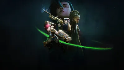 Arcane Themed Detailed Black/Dark Wallpaper 4K 3840x2160 Arcane-themed, 4k, Ultra, Hd, Pc, Desktop, Wallpaper, Featuring, Detailed, Characters, Dark, Atmospheric, Gray, Ultrawide