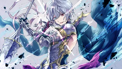Heterochromia Grimnir Granblue Fantasy Anime Fantasy Wallpaper 4K 3000x1688 Heterochromia, Grimnir, (granblue, Fantasy, Anime, Hd, Desktop, White, Ultrawide, QHD