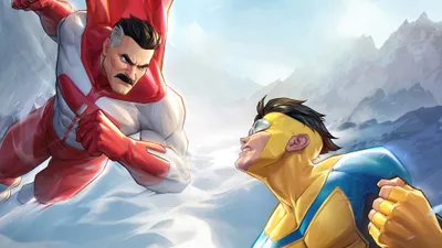 Comic Showdown Red Nature Wallpaper 4K 3840x2160 4K, Ultra, Hd, Pc, Desktop, Wallpaper, And, Background, Comic-style, Showdown, Red-and-white, Hero, White, Ultrawide