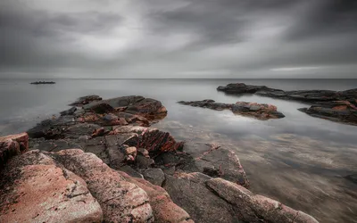 Bold Serene Wallpaper Nature Wallpaper 4K 2560x1600 Hd, Pc, Desktop, Wallpaper, Of, A, Serene, Ocean, Scene, Featuring, Rocky, Shores, Gray, Ultrawide, QHD