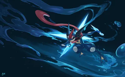 Calm Greninja Wallpaper Black/Dark Wallpaper 4K 1920x1188 Hd, Pc, Desktop, Wallpaper, Featuring, Greninja, The, Water, Ninja-themed, Pok, Mon, Anime-style, White, Brown, Ultrawide, Full HD