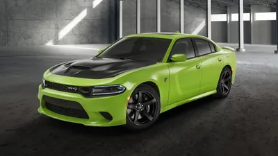 Serene Vibrant Wallpaper Cars Wallpaper 4K 3000x1688 A, Vibrant, Green, Dodge, Charger, Srt, Muscle, Car, Black, Hood, Accents, Showcased, Gray, Pink, Ultrawide, QHD
