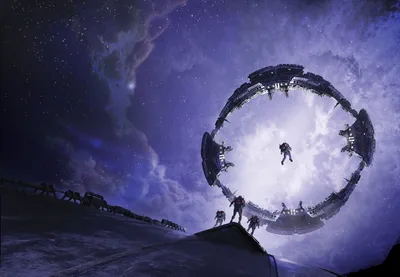 Dark Sci Landscape Wallpaper 4K, Space category
