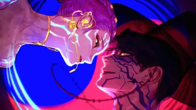 Vibrant Kpop Wallpaper Abstract Wallpaper 4K 3840x2160 Kpop, Demon, Hunters, Depicted, In, A, Vibrant, 4k, Ultra, Desktop, Striking, Neon, Red, Pink, Ultrawide