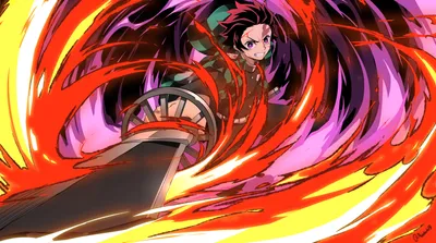 Tanjiro Kamado Demon Slayer Abstract Wallpaper 4K 7017x3918 Hd, Desktop, Wallpaper, Featuring, Tanjiro, Kamado, From, Demon, Slayer, Kimetsu, Yaiba, Wielding, White, Red, Yellow, Ultrawide, 4k
