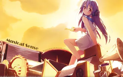 Dreamy Anime Wallpaper Technology Wallpaper 4K 1920x1200 Anime-style, Hd, Pc, Desktop, Wallpaper, Featuring, A, Girl, Purple, Hair, Wearing, Headphones, White, Ultrawide, Full HD