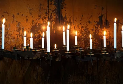 Dark Moody Photograph Multiple Black/Dark Wallpaper 4K 5809x3960 A, Dark, Moody, Photograph, Of, Multiple, Lit, Candles, Against, Textured, Rustic, Captured, Brown, White, Landscape, 4k
