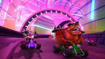 Video Game Crash Team Racing Cars Wallpaper 4K 3840x2160 Video, Game, Crash, Team, Racing, Bandicoot, Hd, Desktop, Pink, Yellow, Ultrawide, 4k