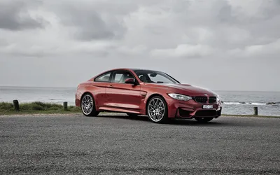 Red Grand Tourer Vehicle Cars Wallpaper 4K 1920x1203 Red, Bmw, M4, Grand, Tourer, Vehicle, Parked, By, Coast, Desktop, Sleek, Coupe, Gray, Ultrawide, Full HD
