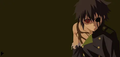 Vibrant Minimalist Wallpaper Black/Dark Wallpaper 4K 7680x3682 Minimalist, 4k, Ultra, Hd, Anime, Wallpaper, Featuring, An, Angry, Ichir, Hyakuya, Seraph, Gray, Ultrawide