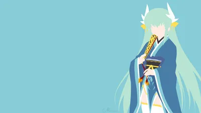 Minimalist Anime Kiyohime Minimal Wallpaper 4K 1920x1080 Minimalist, Hd, Anime, Wallpaper, Featuring, Kiyohime, With, Green, Hair, Fate, Grand, Order, Gray, Pink, Ultrawide, Full HD