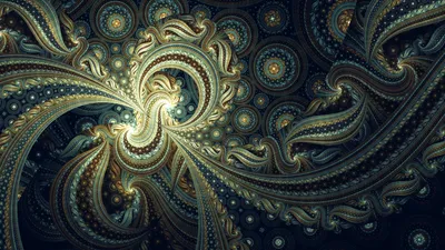 Green Abstract Fractal Design Swirling Abstract Wallpaper 4K 2560x1440 Hd, Pc, Desktop, Wallpaper, Featuring, An, Intricate, Green, Abstract, Fractal, Design, Swirling, Gray, Ultrawide, QHD