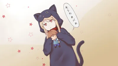 Mashiro Shiina Sakurasou Pet Animals Wallpaper 4K 1920x1080 Hd, Desktop, Wallpaper, Featuring, Mashiro, Shiina, From, Sakurasou, Pet, Kanojo, Cat, Costume, White, Ultrawide, Full HD
