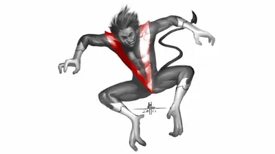 Nightcrawler Marvel Comics Comic Wallpaper 4K, Black/Dark category