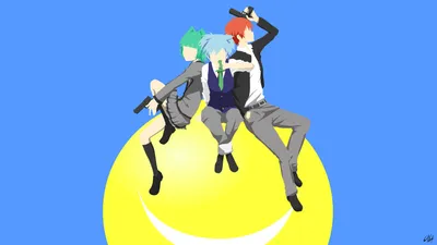 Dreamy Minimalist Wallpaper Minimal Wallpaper 4K 2560x1440 Minimalist, Hd, Desktop, Wallpaper, Featuring, Koro-sensei, Kaede, Kayano, Karma, Akabane, Nagisa, Shiota, Purple, Yellow, White, Ultrawide, QHD