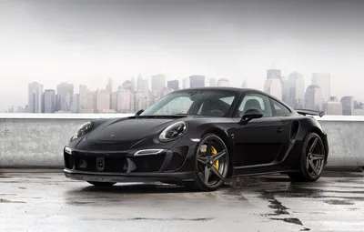 Dreamy Black Wallpaper Cars Wallpaper 4K 1920x1225 Black, Porsche, 911, Sports, Car, Parked, On, A, Wet, Rooftop, Hazy, City, White, Ultrawide, Full HD