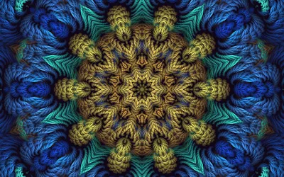 Blue Gold Fractal Abstract Design Abstract Wallpaper 4K 2560x1600 Hd, Pc, Desktop, Wallpaper, Featuring, An, Intricate, Blue, Gold, Fractal, Abstract, Design, Brown, Ultrawide, QHD
