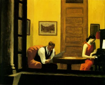 Artistic Painting Depicting Abstract Wallpaper 4K 1600x1294 Artistic, Painting, Depicting, A, Man, Reading, And, Woman, Playing, Piano, Warmly, Lit, Yellow, Purple, Square