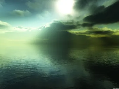 Serene Ocean Seascape Sunlight Breaking Nature Wallpaper 4K 1600x1200 Hd, Pc, Desktop, Wallpaper, Featuring, A, Serene, Ocean, Seascape, Sunlight, Breaking, Through, White, Gray, Pink, Landscape
