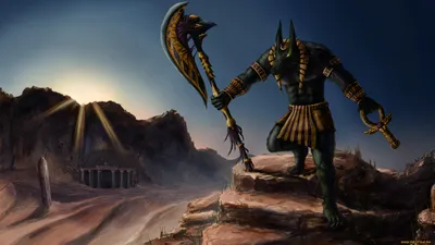 Definition Fantasy Anubis Nature Wallpaper 4K 1920x1080 A, High-definition, Fantasy, Desktop, Wallpaper, Featuring, Anubis, The, Ancient, Egyptian, Deity, Holding, Gray, Brown, Ultrawide, Full HD