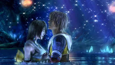 Dark Captivating Wallpaper Space Wallpaper 4K 1920x1080 A, Captivating, Hd, Wallpaper, From, (final, Fantasy, X, Featuring, Romantic, Scene, Between, Brown, Ultrawide, Full HD
