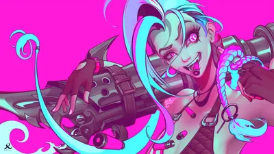 Jinx League Legends Games Wallpaper 4K 2560x1440 Hd, Pc, Desktop, Wallpaper, Featuring, Jinx, From, League, Legends, Showcasing, Her, Vibrant, Pink, Yellow, Ultrawide, QHD