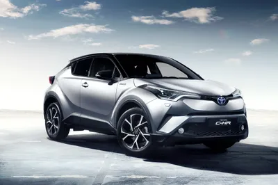 Silver Suv Reflective Surface Nature Wallpaper 4K 4096x2731 Silver, Toyota, C-hr, Suv, On, A, Reflective, Surface, Under, Cloudy, Sky, Ultra, White, Landscape, 4k