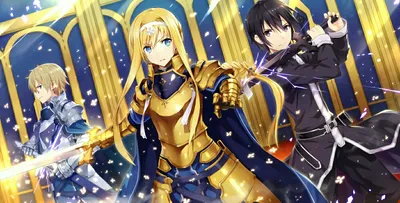 Anime Characters Kirito Eugeo Alice Abstract Wallpaper 4K 5600x2844 Anime, Hd, Desktop, Wallpaper, Featuring, Characters, Kirito, Eugeo, Alice, Zuberg, Sword, Art, Orange, Ultrawide, 4K