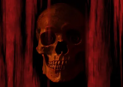 Depicting Dark Red Black/Dark Wallpaper 4K 1920x1357 Hd, Pc, Desktop, Wallpaper, Depicting, A, Dark, Red-toned, Skull, Partially, Obscured, Shadowed, Brown, Landscape, Full HD