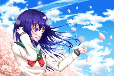 Bold Teruhashi Wallpaper Nature Wallpaper 4K 3000x2000 Teruhashi, Kokomi, From, The, Disastrous, Life, Of, Saiki, Anime, School, Uniform, Amid, White, Landscape, QHD