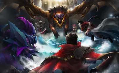 Dynamic Sion Annie Ahri Graves Fantasy Wallpaper 4K 8000x4945 A, Dynamic, Hd, Wallpaper:, Featuring, Sion, Annie, Ahri, Graves, Rek, 039, Sai, White, Ultrawide, 4k