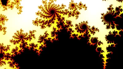 Serene Abstract Wallpaper Abstract Wallpaper 4K 1920x1080 Abstract, Fractal, Design, In, Vibrant, Yellow, Orange, And, Black, Tones, Creating, Intricate, White, Ultrawide, Full HD