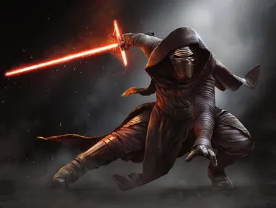 Kylo Ren Star Wars Space Wallpaper 4K 4750x3590 Kylo, Ren, From, Star, Wars, Episode, Vii:, The, Force, Awakens, Wielding, Gray, Landscape, 4K